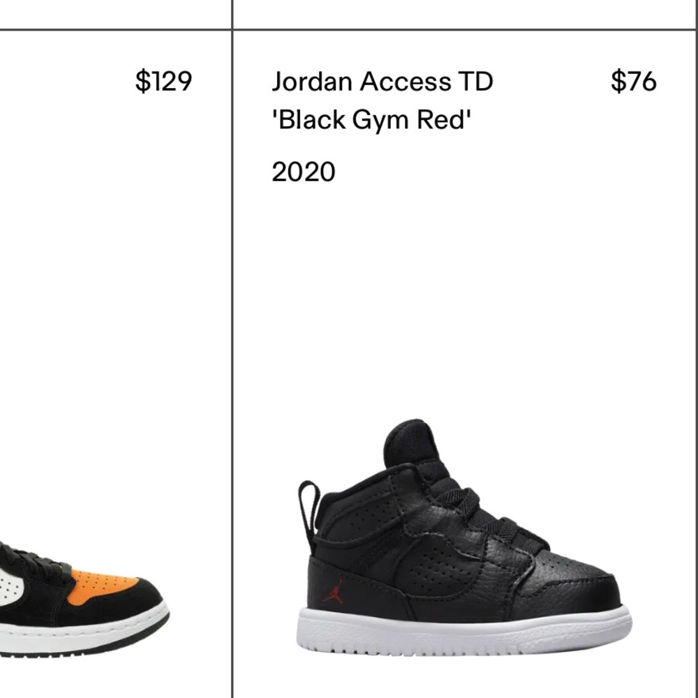 Jordan new Kids Black and red Sneakers - Picture 7 of 7